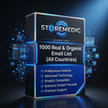 1000 Real & Organic Email List ( All Countries Mixed )